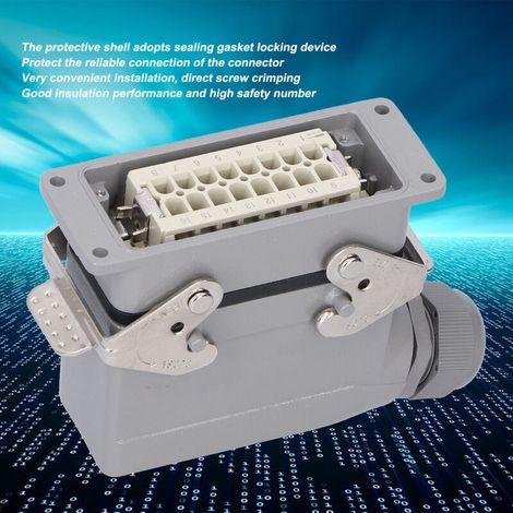 16-pin industrial plug service connectors for robust and reliable service terminal blocks for industrial and professional applications. Safe and secure use under demanding conditions. (1/5)