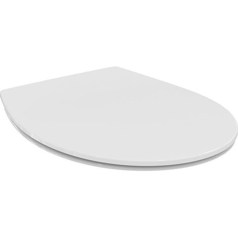 Abattant WC REVO avec couvercle, charnières inox blanc IDEAL STANDARD