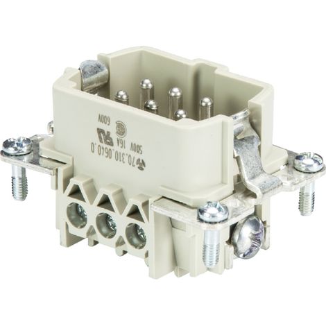 Wieland Electric 70.310.0602.0 Steckereinsatz  Gesamtpolzahl 6 10 St.