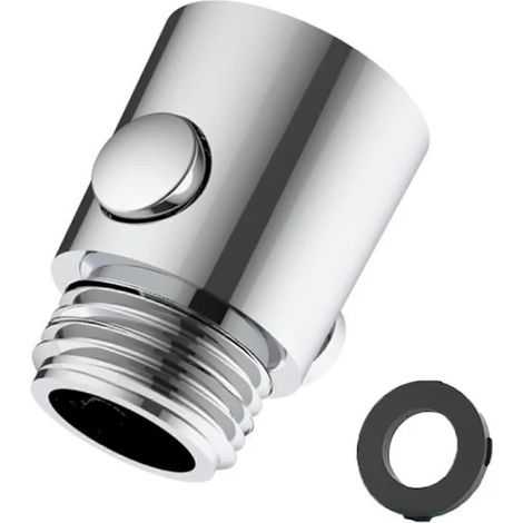 Robinet d'arrêt pour pommeau de douche, compatible avec les bras et flexibles de douche G1/2 (1/5)