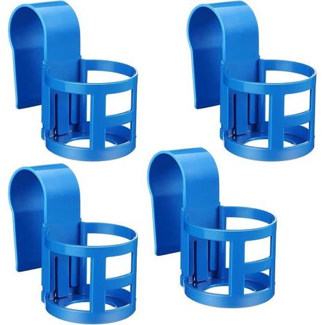 ® RisingFF Hängender Pool-Becherhalter, Pool-Becherhalter-Klemme, 5 cm obere Stange (4er Set)