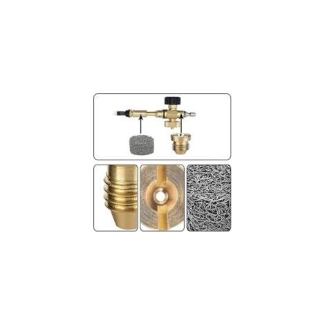 4-teiliges Set mit 1,1-mm-Gewinde-Schaumdüse, universelle Ersatzdüse, Zubehör für Schaumlanzen von Crezuo
