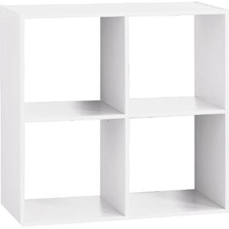 Five Simply Smart – Étagère 4 cases Mix N Modul 67,6 x 32 x 67,6 cm – Panneaux de particules blancs – Rangement moderne pour livres et objets décoratifs