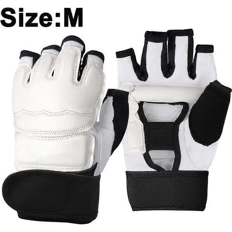 Paire de gants de frappe pour sac de frappe, taekwondo et karaté, pour l'entraînement aux arts martiaux et à la boxe. (1/4)