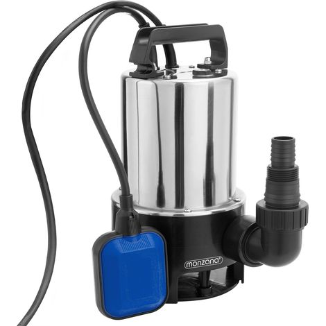 MONZANA® Pompa per acque scure 650 Watt acciaio inox pompa ad immersione
