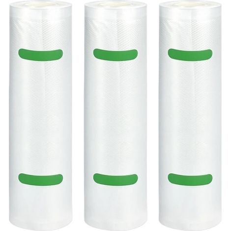 Rouleaux sous vide,Sacs sous Vide Alimentaire 3 Rouleaux, 20 X 500 CM
