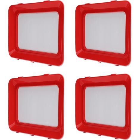 Lot de 4 plateaux de conservation des aliments sous vide, pour réfrigérateur et congélateur. (1/5)