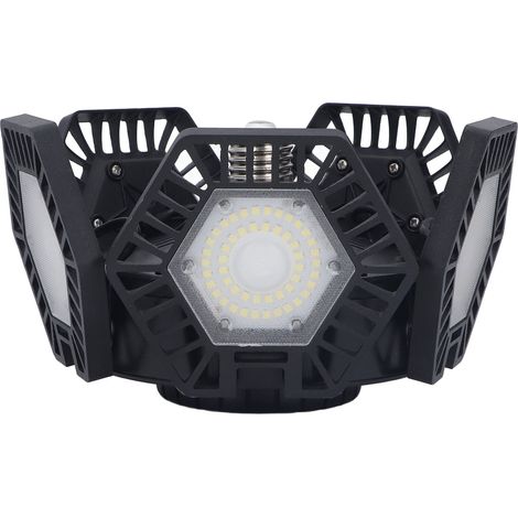 Lampe LED de Garage 5 Panels Pliables 120W, Éclairage Industriel Atelier Entrepôt 85‑277V AC (1/5)