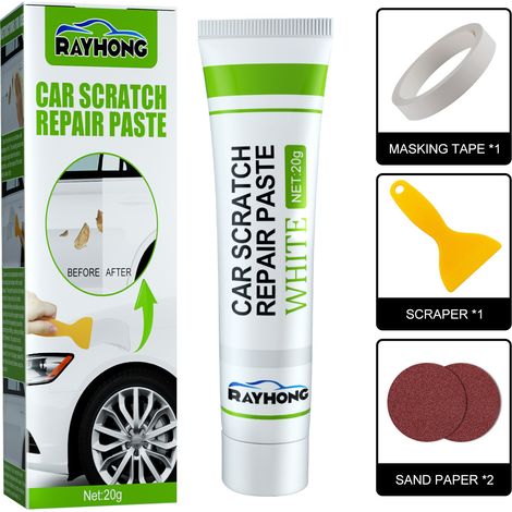 Kit mastic séchage rapide auto Comblement rayures polissage nettoyage éraflures (1/4)