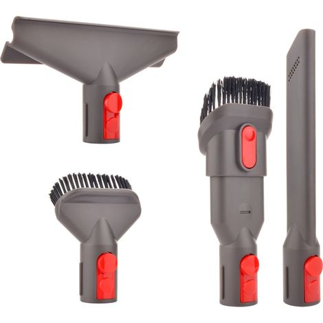 Ensemble d‘Accessoires d’Aspirateur 4 en 1 pour Dyson V7 V8 V10 V11 V12 V15, avec Adaptateur V6, Support Mural (1/5)