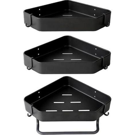 Salle de bain Douche Caddy Organisateur de rangement de maquillage Étagère de douche Étagères de salle de bain Étagère de rangement Organisation de salle de bain Alliage d'aluminium Étagère de