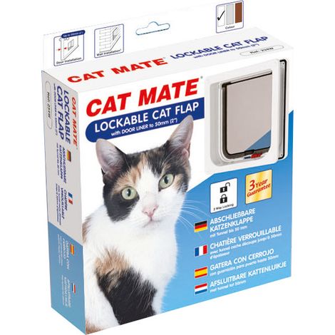 K&F CAT MATE 234W PUERTA GATO CIERRE MAGNÉTICO BLANCO 192 X 200MM