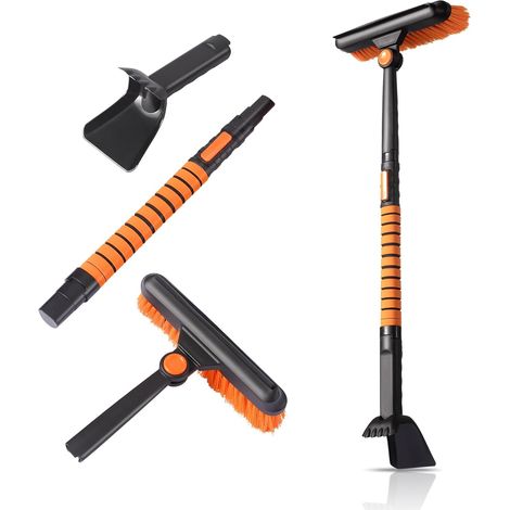 Pelles Réglables Pliable Rotative, Spatule en Aluminium Polyvalente et Portable Pelle Jardinage pour Les Voitures (3) (1/5)