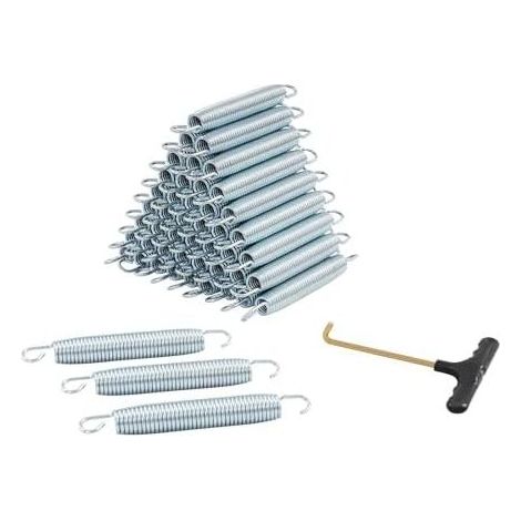 Confezione da 48 molle di ricambio per trampolini da 165 mm con ganci a T Ø 240, 244, 305, 366 a 427 cm - (1/5)