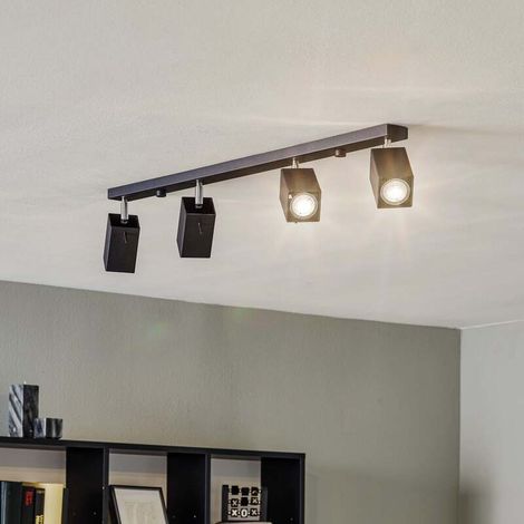 [GEBRAUCHT] B-Ware Euluna Deckenstrahler Square Deko-Deckenlampe GU10 schwarz vierflammig linear (1/2)