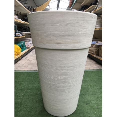 Vaso conico&nbsp Perla in resina diametro 50 cm&nbsp e altezza cm.76