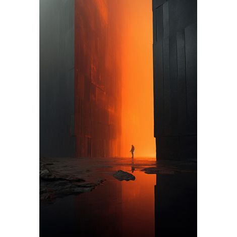 Tableau sur toile passage éthéré 30x45 cm - Impression sur Toile Murale Décorative - Image imprimée en HD sur Toile - Toile sur Châssis en Bois FSC - Fabriqué en France