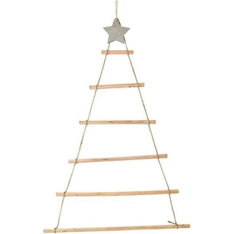 en Bois Arbre de NoëL en Bois Tenture Murale Arbre de NoëL Nouvel un DéCoration pour la Maison Ornements Bois Couleur BOULE DE NOEL (1/4)