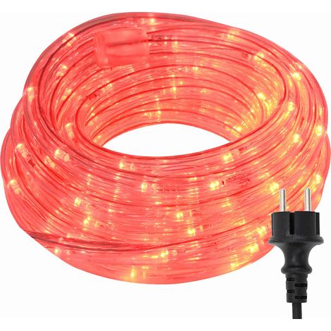 Lumière en corde avec 1200 LED Rouge 50 m PVC