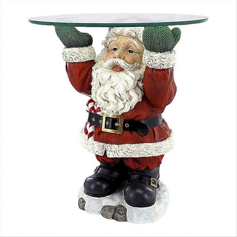 Plateau de Noël Père Noël pour Apéritif, Support de Service Festif pour Décorations de Fête, Décoration de Table Originale (1/5)