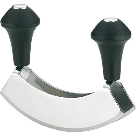Coltello a culla per erbe aromatiche, metallo nero, Ganda / Kela (1/2)