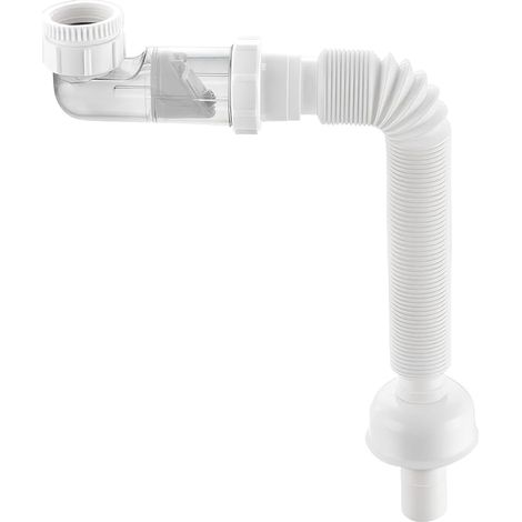 1 Pièces Tuyau d'Évacuation Flexible et Anti-Odeurs, pour Raccords d'Évier de Cuisine et de Salle de Bain G1 1/4" et G1 1/2" (1/5)