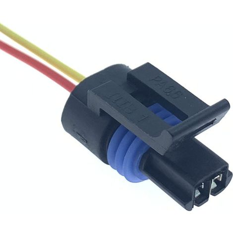 12162195 Schwarzer Kfz-Kabelbaumstecker, 2-polig, wasserdicht, universell, für Wassertemperatur-Öl-Wasser-Abscheider 0441201 (1/4)