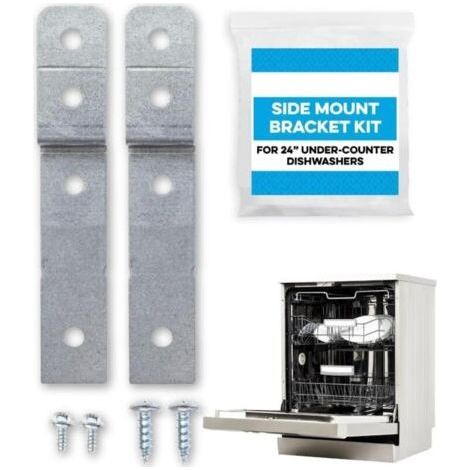 Side mounting kit for dishwashers – Compare to DWBRACKIT1 – Compatible with Electrolux and Frigid Air – 2 brackets and 4 screws included MUMU (1/4)