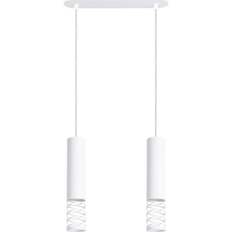 Lampada a sospensione Lami bianco 33x125x6cm Sollux (1/5)