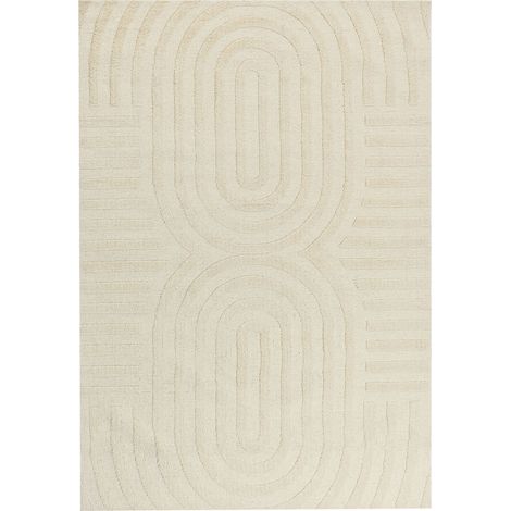 Teppich MASTUNG Beige 160 x 230 cm Wolle