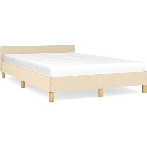 Maison Exclusive - Giroletto senza Materasso Crema 120x200 cm Tessuto