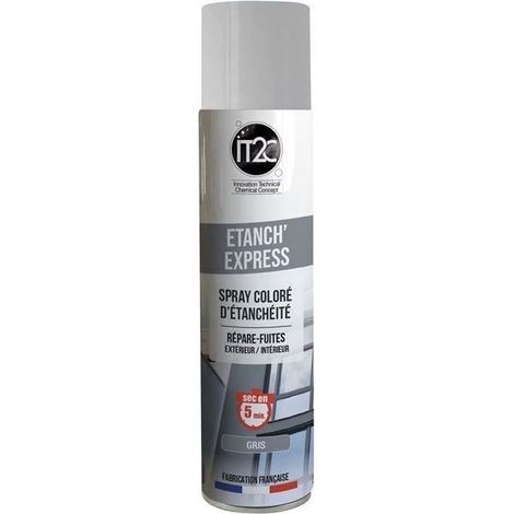 Spray d'étanchéité - PLMS - Etanch express - Coloré - 300ml - Gris