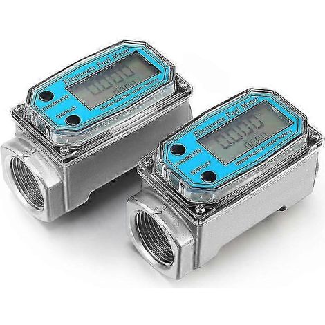 2 débitmètres numériques à turbine 1 pouce pour carburant, essence et fioul. (1/4)