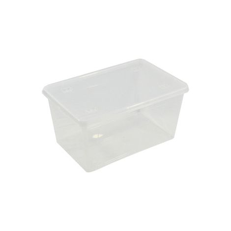 CAJA TRANSPARENTE CON CUBIERTA 585X390X H 300 MM