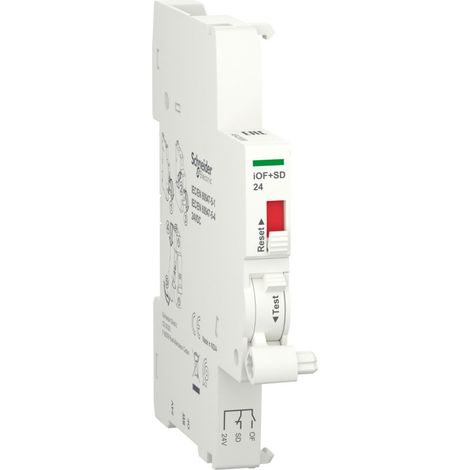 Auxiliaire iOF+SD24 commande signalisation par le bas pour Smartlink Acti9 (1/2)