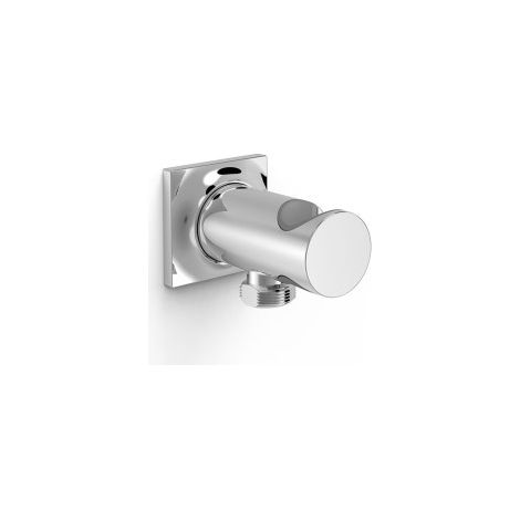 Support fixe avec arrivée d’eau pour douchette Chrome - TRES 22118201