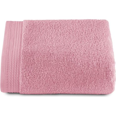 Serviette de bain premium grand format - Serviette de bain - 1 pièce - 70 x 140 cm -  coton - 600 g - Rose
