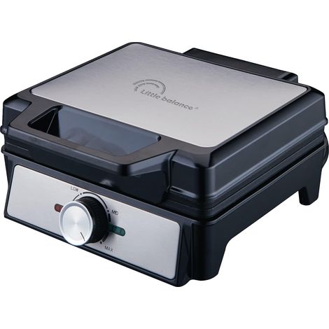 8816 Power Gaufres 1600, Gaufrier électrique, Plaques anti adhésives, Sans PFAS, Véritable gaufre liégeoise, épaisse, moelleuse et croustillante, Poignée froide, 1600 W, Noir (1/5)