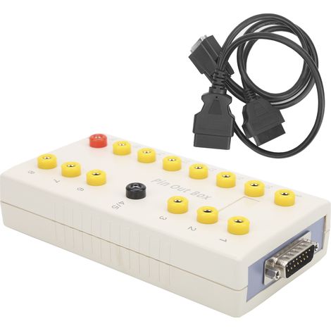 Kit de diagnostic OBD2 avec boîtier de test et câble, couvre tous les points de contrôle, outil de vérification automobile complet. (1/5)