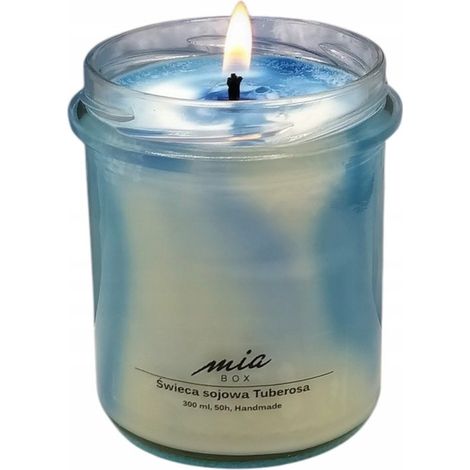 Candela di soia in marmo Tuberosa da 240 g