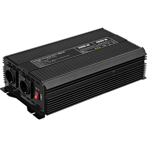 Goobay Convertidor de tensión negro 2000 W
