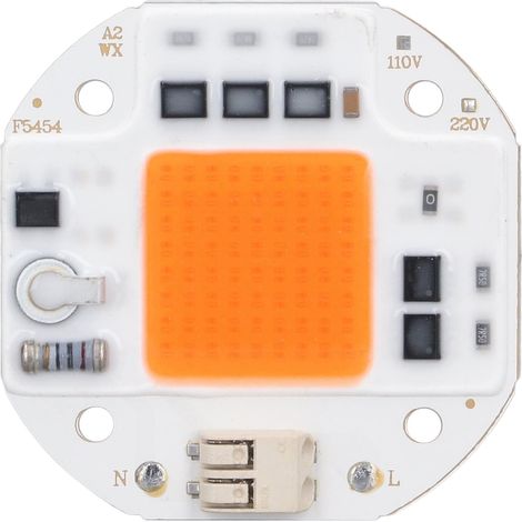 Puce LED, plante à puce LED haute puissance élève la lumière 380-800NM COB perles de lampe sans lecteur pour la lumière de croissance hydroponique bricolage 220V (1/5)