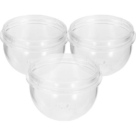Set of 3 Plastic Hamster Tunnel Plugs, Ventilation Hole, Small Animal Cage Accessory (1/5)