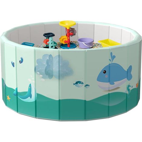 FLITI Faltpool, nicht aufblasbarer PVC-Pool, Faltpool für Familie, Erwachsene, Haustiere, Hunde, Garten, Außenbereich, Sommer, Terrasse, Treffpunkt (1/4)