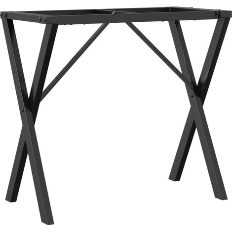 Maison Exclusive - Esstisch-Gestell in X-Form 80x40x73 cm Stahl