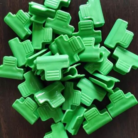 Lot de 48 clips pour tubes de serre de 19 à 20 mm de diamètre - ANNEFLY - Vert (1/4)