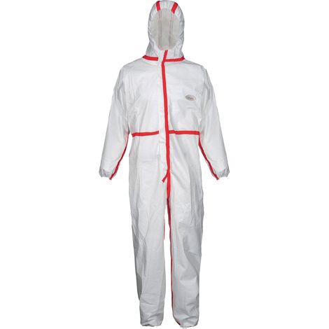 Tuta protettiva CoverStar Plus® Gr.L bianco/rosso PSA III
