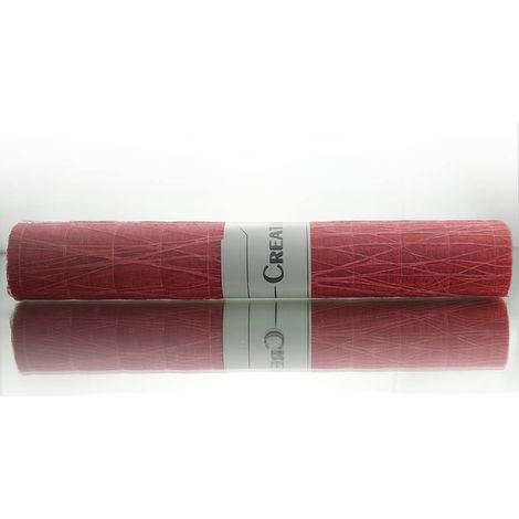 CREATIV home Weihnachtsstoff Rot aufgerollt 40 x 300 cm - Polyester