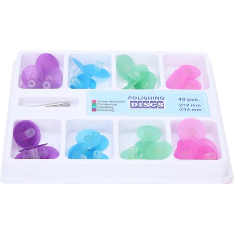 40 disques de polissage résine pour dentiste, kit de 40 pièces pour polissage dentaire (1/5)