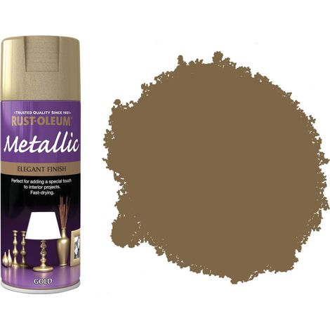 Rust-Oleum Metallic Finish Spray Paint - 400ml - Gold